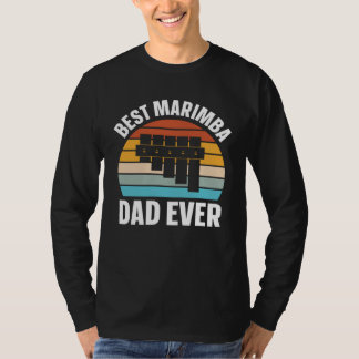 Best Marimba Dad Instrument Musician Retro T Shirt
