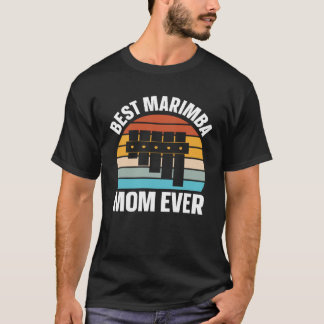Best Marimba Mom Instrument Musician Retro T Shirt