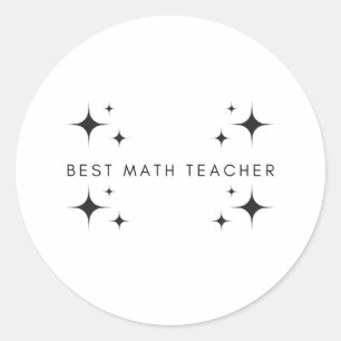 Best Math Teacher ger aldrig gåvor Runt Klistermärke