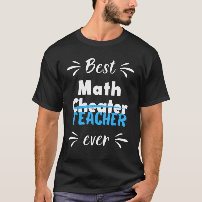 Best Math Teacher T Shirt (Framsida)