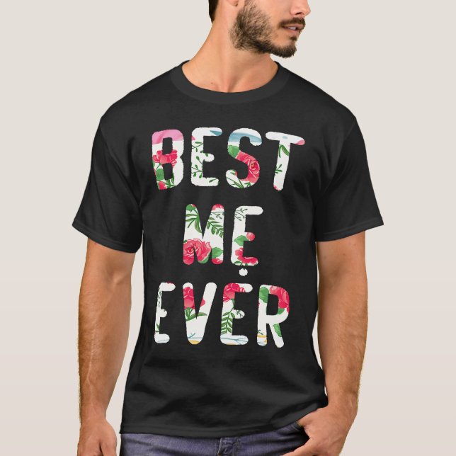 Best Me Ever Vietnamese Mom Cute Floral Text T Shirt (Framsida)