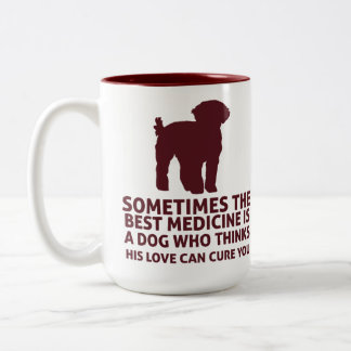 Best Medicine Doodle Service Hund 15oz Mugg