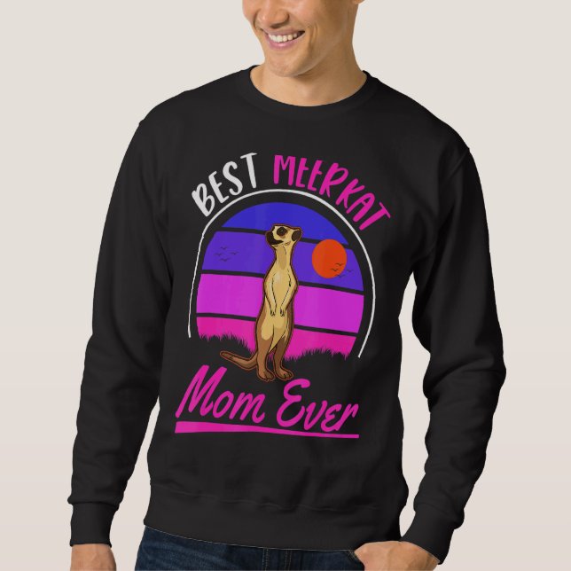 Best Meerkat Mamma någonsin Lång Ärmad Tröja (Framsida)