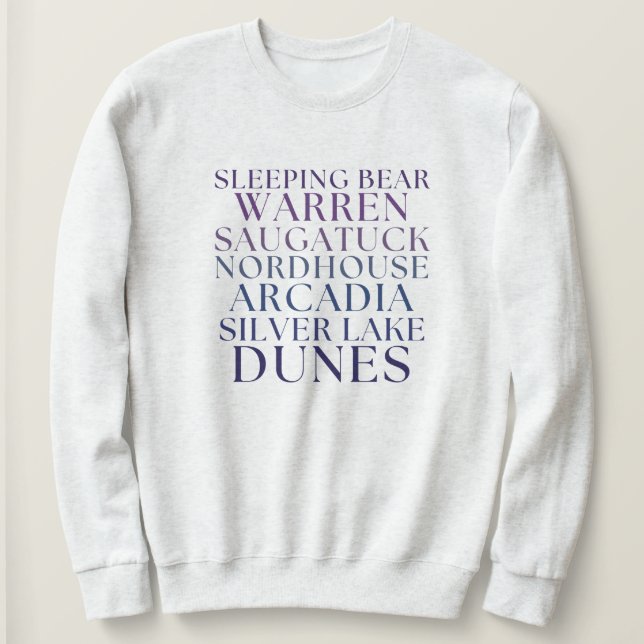 Best Michigan Sand Dunes Michigan Theme Pullover T Shirt (Design framsida)