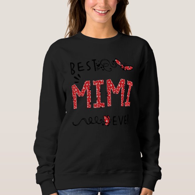 Best Mimi Ever Butterfly  Best Grandma Ever  Chris T Shirt (Framsida)