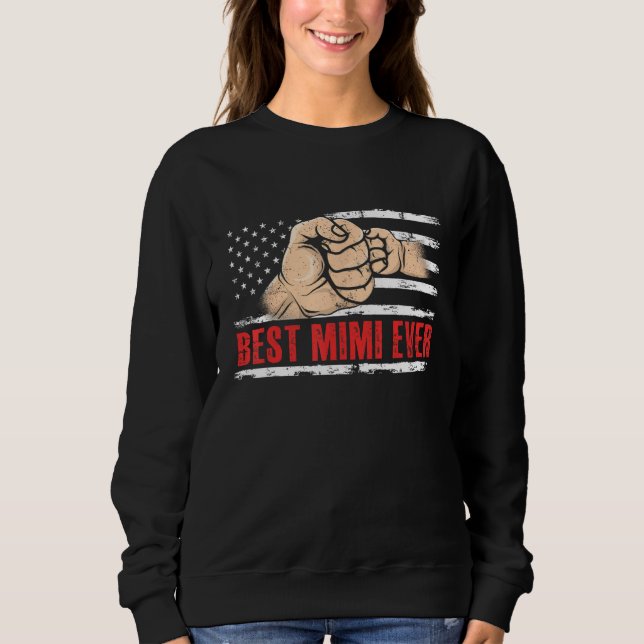 Best Mimi Ever US American Flag 4th Of July T Shirt (Framsida)