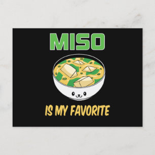 Best Miso Soppa Älskare Gift   Miso är min favorit Vykort