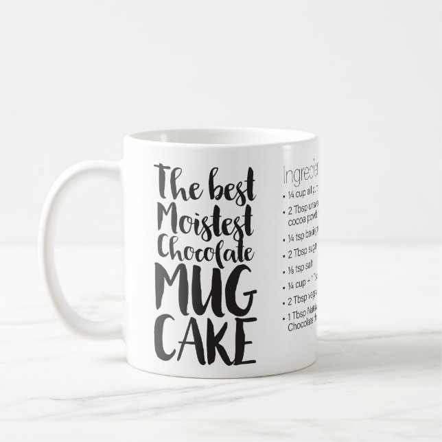 Best Moistest Chocolate Mugg Cake Recipe - reg mug (Vänster)