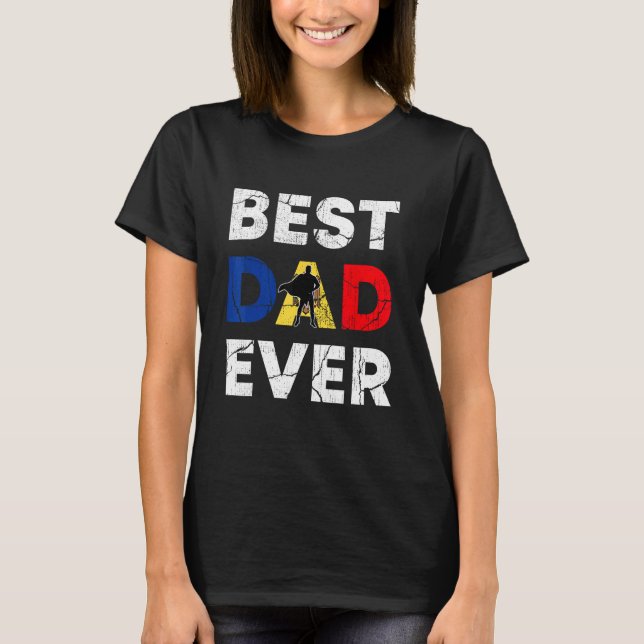 Best Moldovan Dad Ever Moldova Daddy Father s Day T Shirt (Framsida)