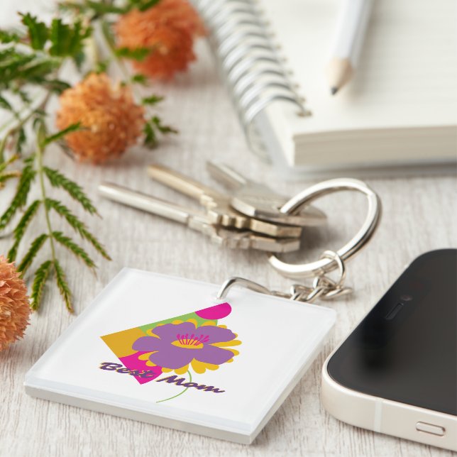 Best Mom Colourful Trendy Design (Högra Framsidan)