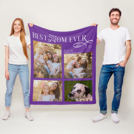 Best Mom Ever 4 Photos Heart Mothers Day Gifts Fleecefilt