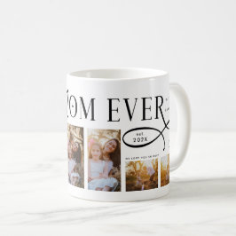 Best Mom Ever 5 Photos Heart Mothers Day Gifts Kaffemugg