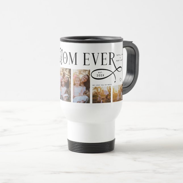 Best Mom Ever 5 Photos Heart Mothers Day Gifts Resemugg (Framsida höger)