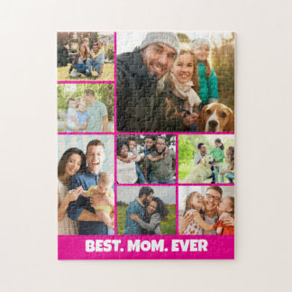 Best Mom Ever – 8 Photo Collage Frame Template Pussel