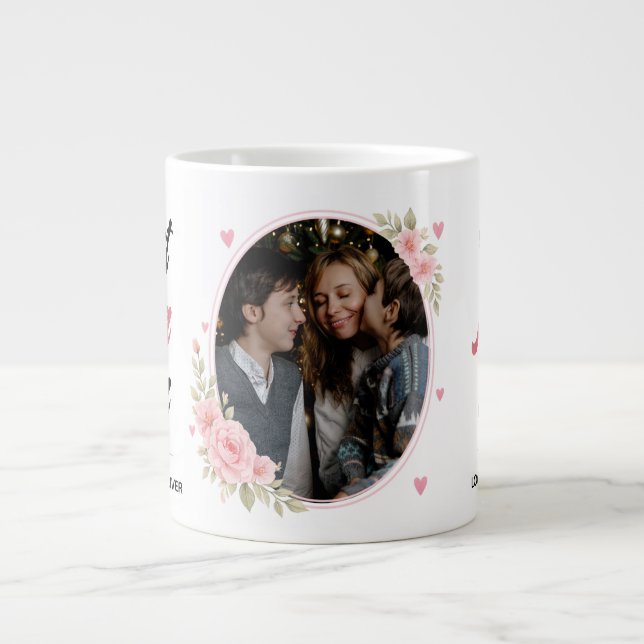 Best Mom Ever Custom Photo & Name Jumbo Mugg (Framsidan)