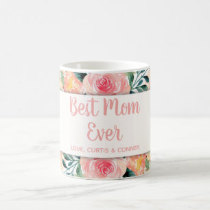 Best Mom Ever Customizable Bonus Mom Mothers Day Kaffemugg