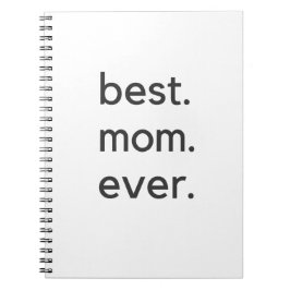 best. mom. ever. dark anteckningsbok