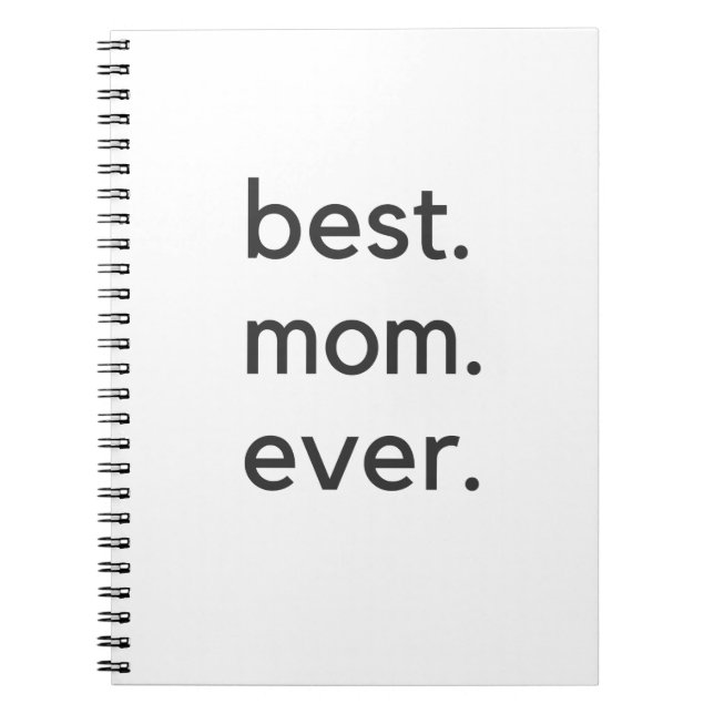 best. mom. ever. dark anteckningsbok (Framsidan)