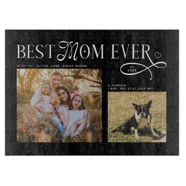 Best Mom Ever Dog Family Photos Heart Mothers Day (Framsidan)