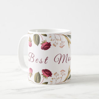 Best Mom Ever Floral Coffee Mug Kaffemugg