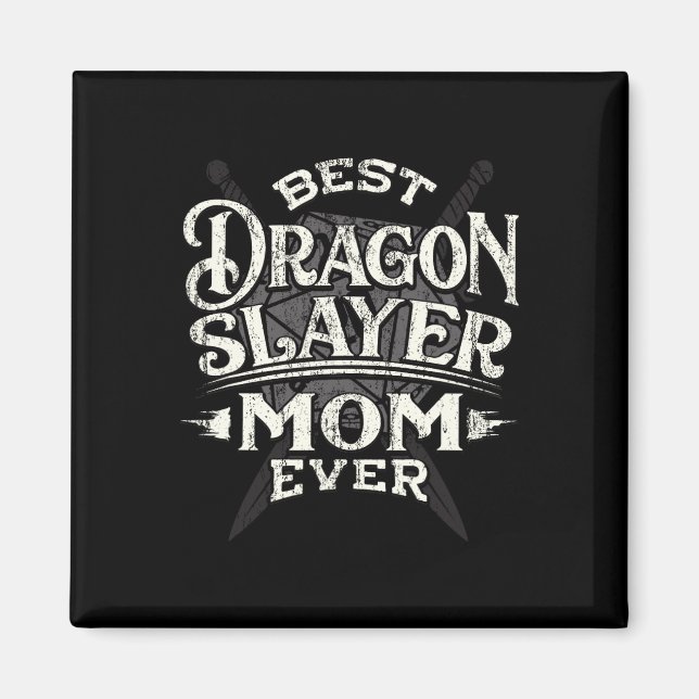 Best Mom Ever Funny Mother's Day Rpg Gamer Women  Magnet (Framsidan)