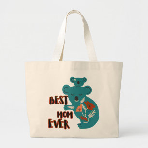 Best Mom Ever Koala Mother's Day Jumbo Tygkasse