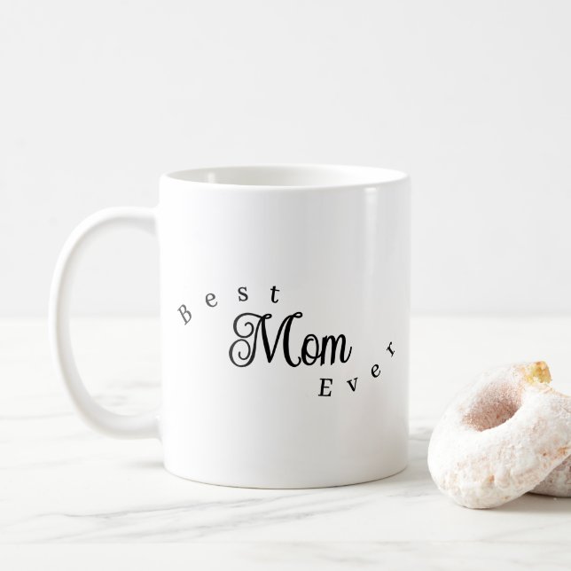 Best Mom Ever Modern Simple Kaffemugg (Med munk)