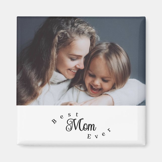 Best Mom Ever Modern Simple Magnet (Framsidan)