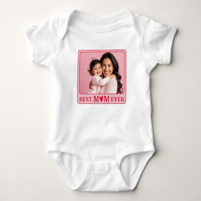 Best Mom Ever Photo Toddler T Shirt (Framsida)