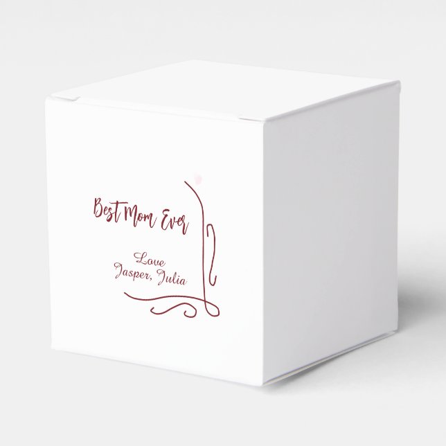 Best mom ever red love Spanish border stylish  Presentaskar (Framsidan Sidan)