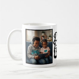 Best Mom Ever Retro Groovy 2 Photo Keepsake Kaffemugg