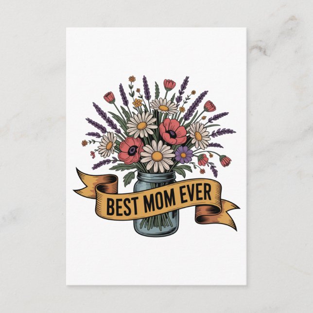 Best Mom Ever Tilläggskort (Framsida)