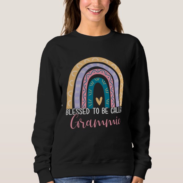 Best Mom Grandma Blessed To Be Called Grammie Boho T Shirt (Framsida)