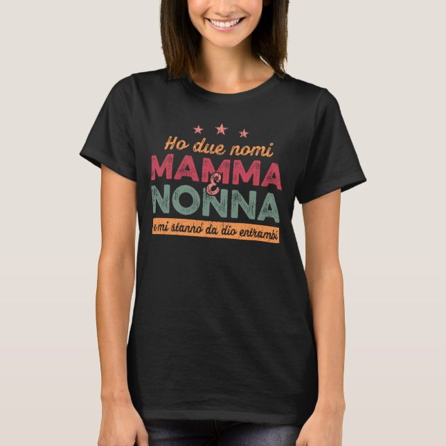 Best Mom Grandma From Daughter Son Siblings  Mommy T Shirt (Framsida)