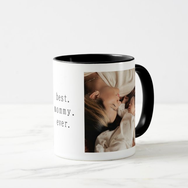 Best Mommy Ever Mug With Two Photos Mugg (Framsida höger)