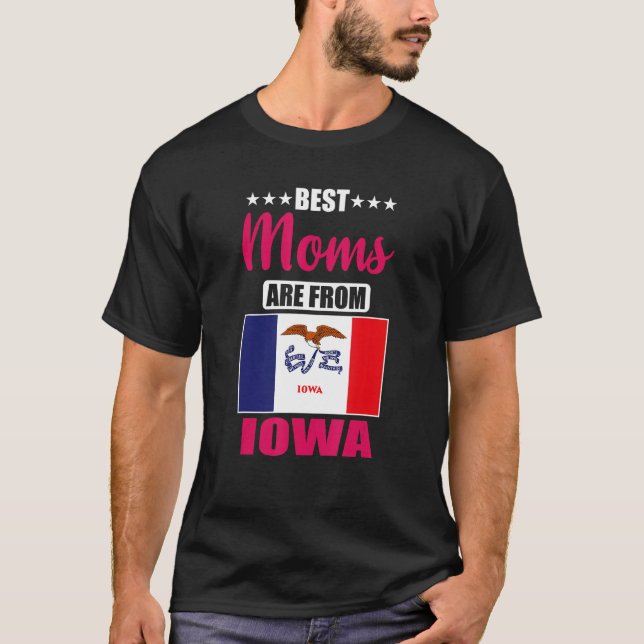 Best Moms are from Iowa T Shirt (Framsida)