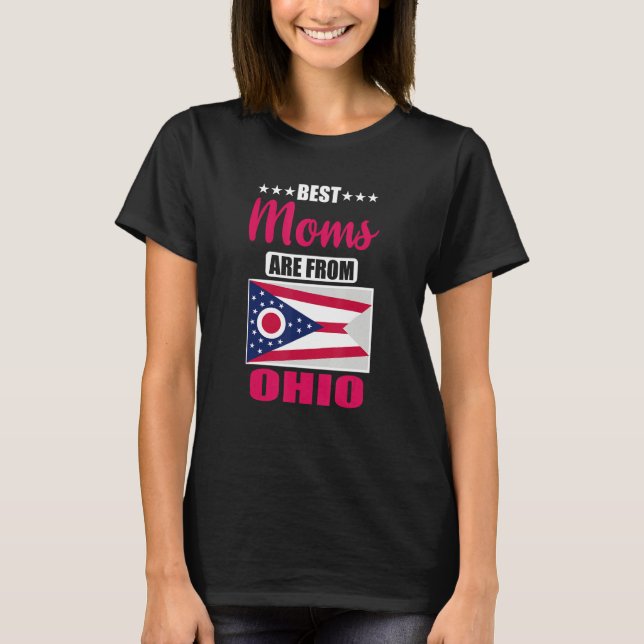 Best Moms are from Ohio T Shirt (Framsida)