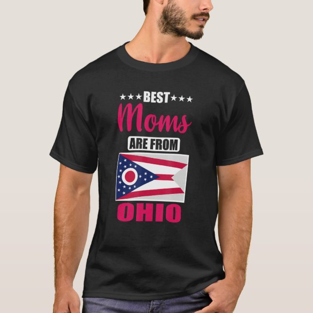 Best Moms are from Ohio T Shirt (Framsida)