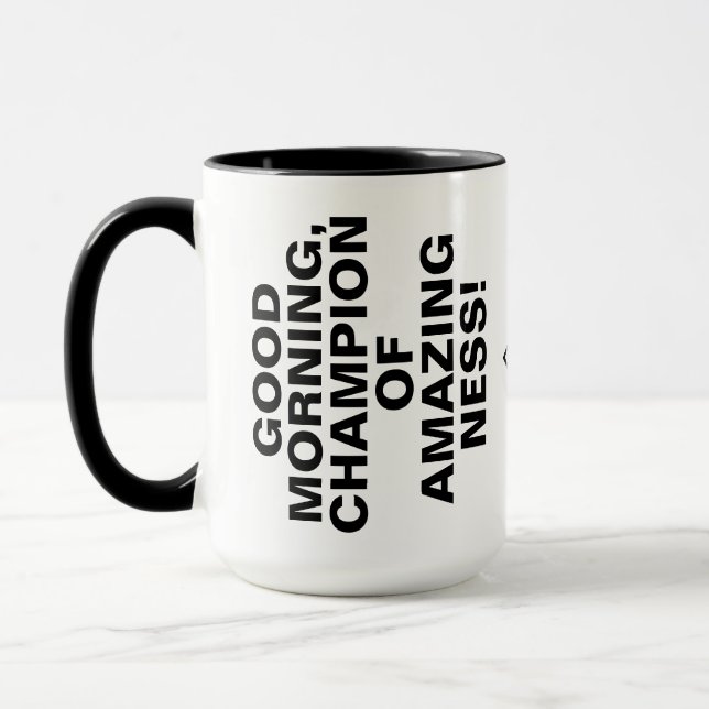 Best Motivational Coffee Mugg med Novelty Ord (Vänster)