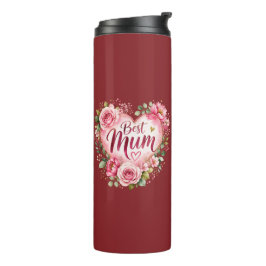 Best Mum Aquarell Blumenherz Design