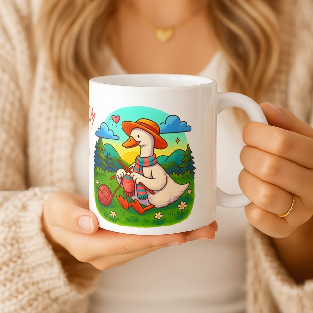 Best Mum Cute Knitting Goose Coffee Mug Kaffemugg (Skapare uppladdad)