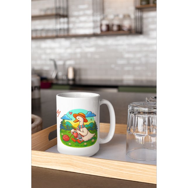 Best Mum Cute Knitting Goose Coffee Mug Kaffemugg (Skapare uppladdad)