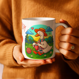 Best Mum Knitting Goose Cozy Mother's Day Gift Mug Kaffemugg
