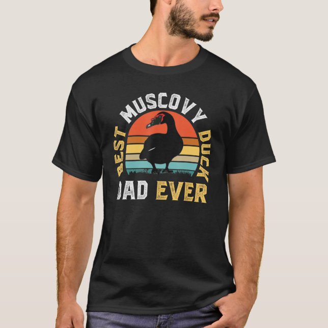 Best Muscovy Anka Pappa Allfunny Muscovy Anka Lov T Shirt (Framsida)