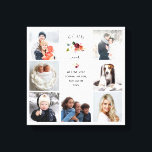 Best Nana Aldrig | Burgundy Boho Blommigt Photo Canvastryck<br><div class="desc">Det här trendiget och den här snyggten av fotorastret canvas art säger "best nana ever" i rustiskt, handskrivet skript och har en vattenfärgad bukett av blommor i nyanser av marsala, orange och vitt. En fotokollage med plats för sju av dina favoritfoton blir en gåva som din mormor kommer att ge...</div>