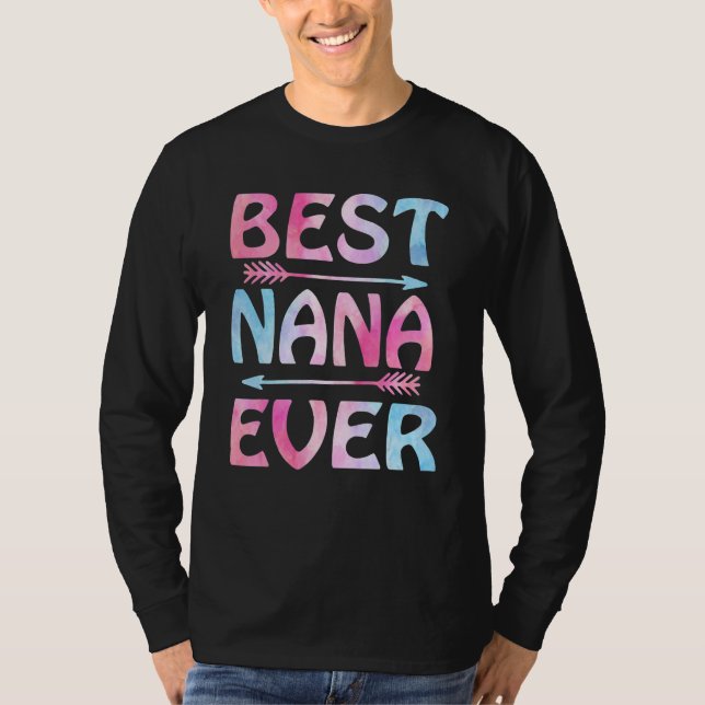 Best Nana Aldrig Mors dag T Shirt (Framsida)