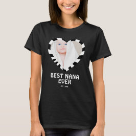 Best Nana Ever Custom Grandchild Photo T-Shirt
