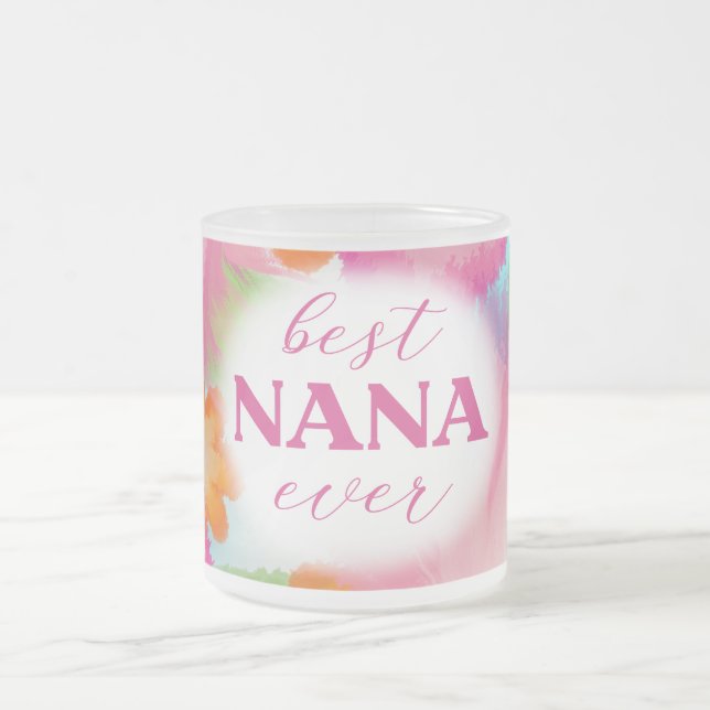 Best Nana Ever Sublimation-25972 Frostad Glasmugg (Center)