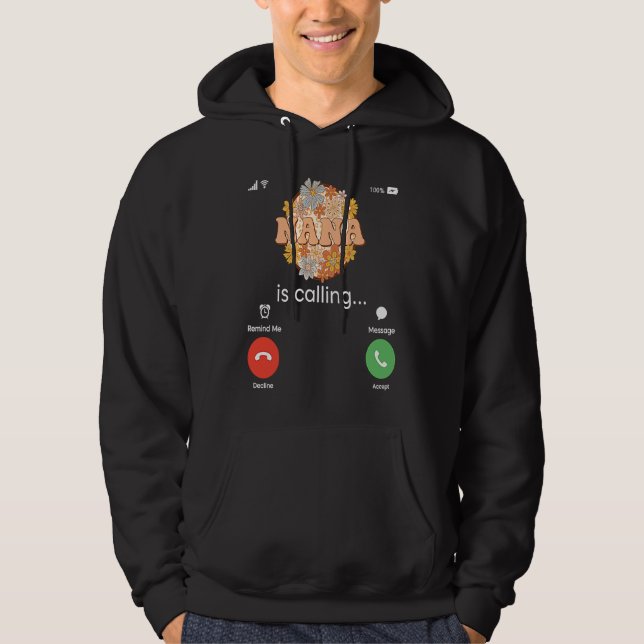 Best Nana Ever Worlds Best Grandma Grammie Granny  Hoodie (Framsida)