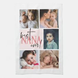 Best Nana någonsin Photo Collage Kökshandduk